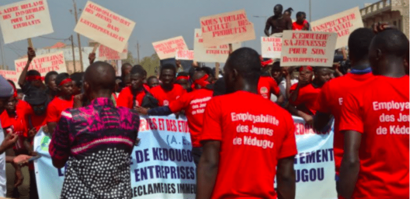 Kédougou: Les jeunes exigent leur recrutement dans les sociétés minières