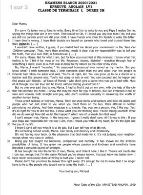 Bac blanc : L’IA de Rufisque fait la promotion de l’homosexualité