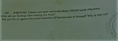 Bac blanc : L’IA de Rufisque fait la promotion de l’homosexualité