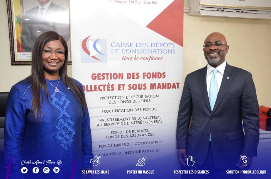 Tour des Mamelles : Le DG du CDC se félicite de la visite de M.Serge Ekoue, Président de la BOAD