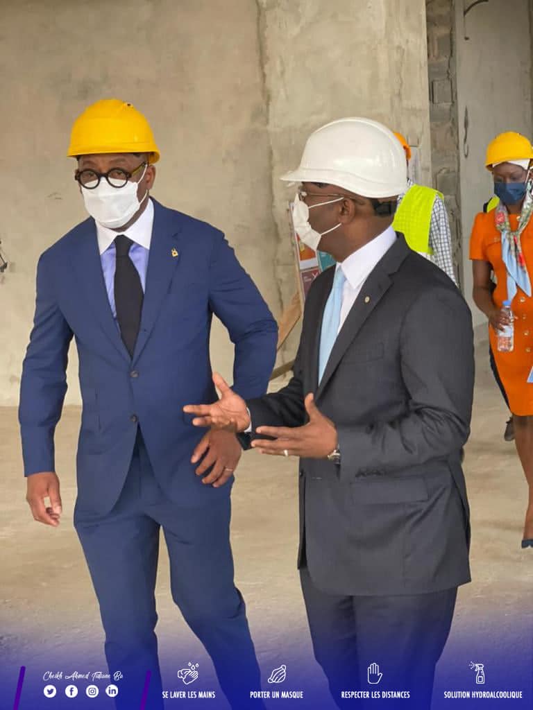 Tour des Mamelles : Le DG de la CDC se félicite de la visite de M.Serge Ekoue, Président de la BOAD