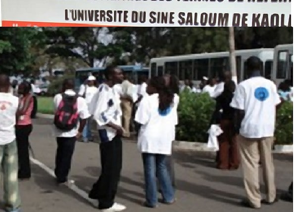 Kaolack : Les étudiants de l'Université Sine Saloum en grève, une personne arrêtée