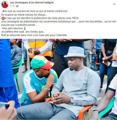 « Je préfère être taxé de Pro Sonko que ... », Pape Matar Diallo