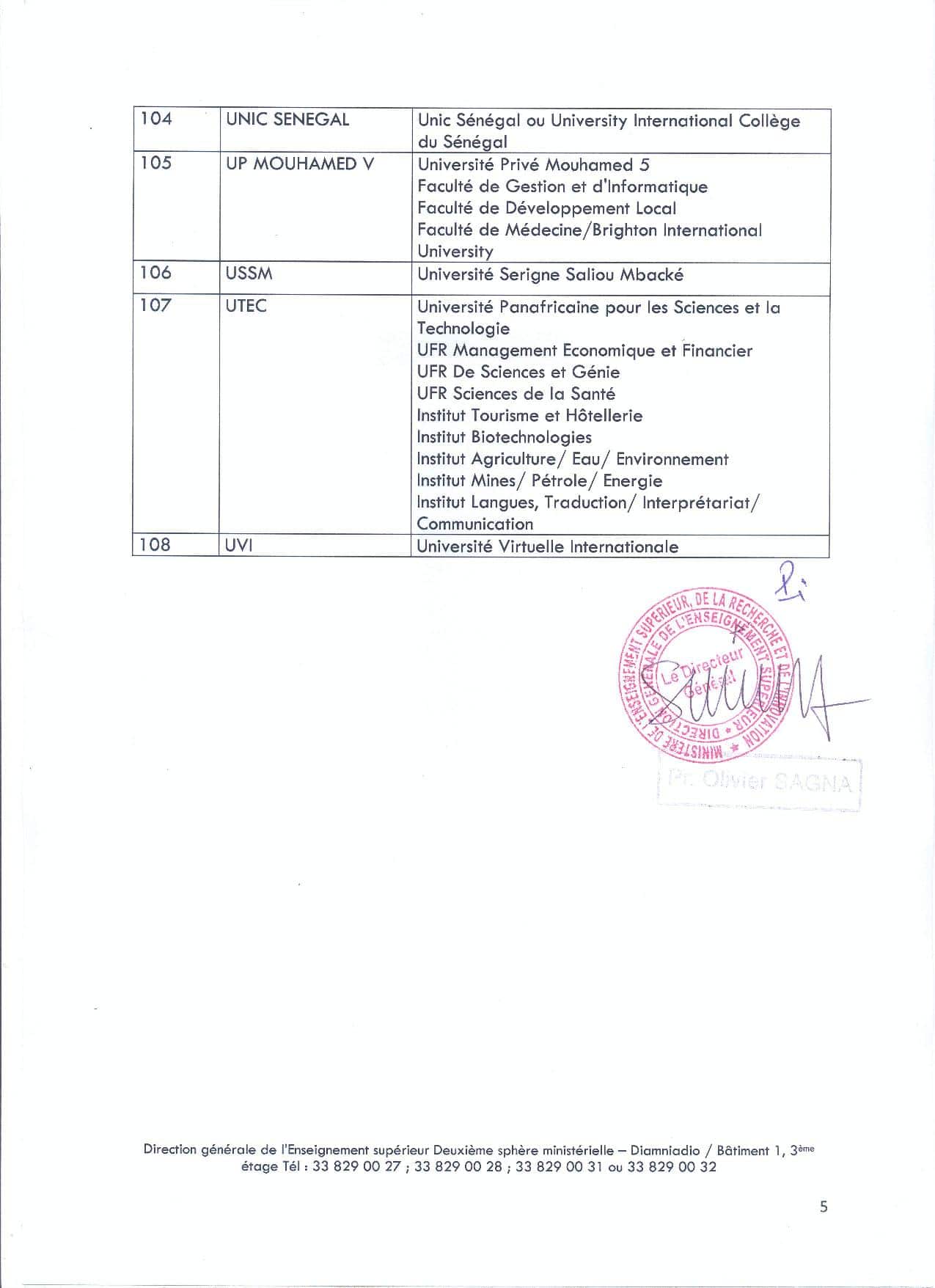 Régularisation auprès de la DESP : La Direction de l'Enseignement Supérieur donne un délai d’un mois aux établissements privés