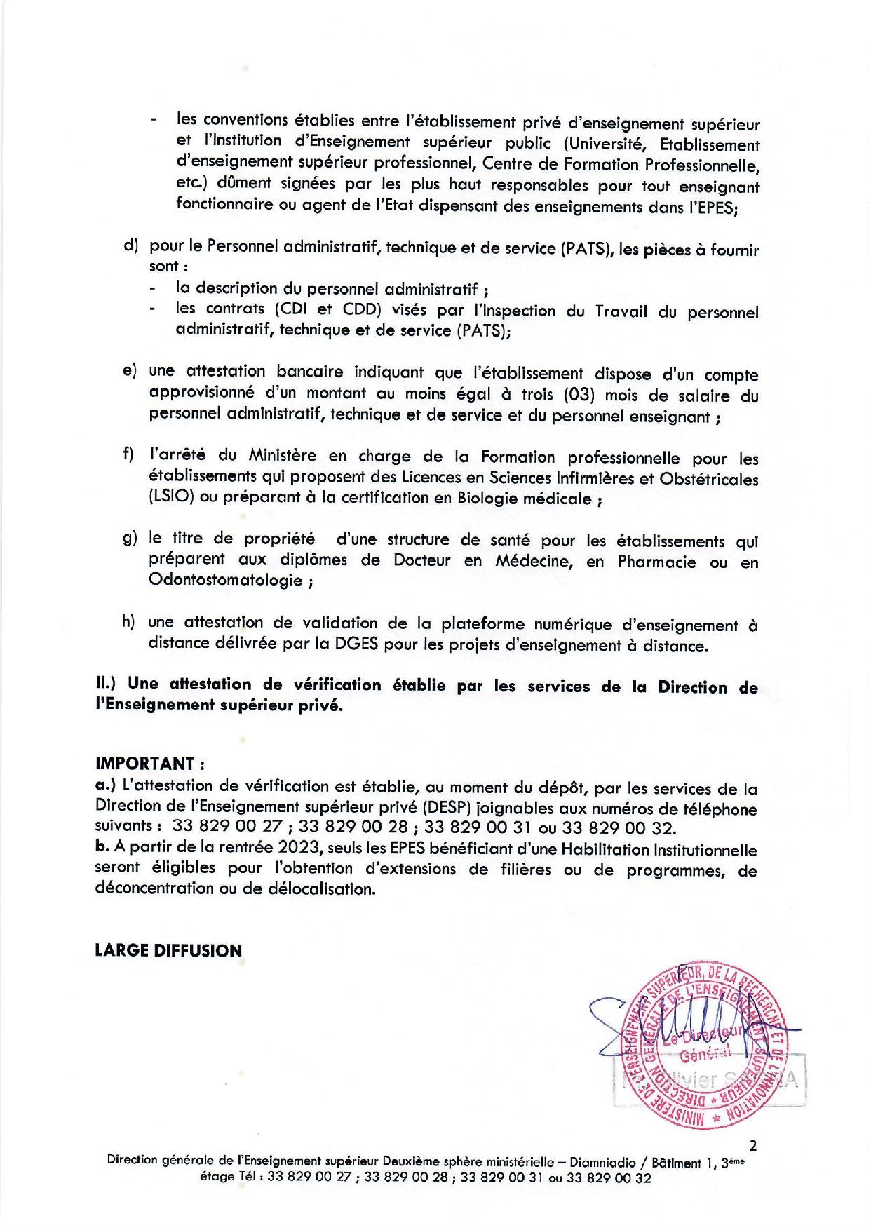 Demande de délocalisation, d’extension des EPS : la date limite de dépôt fixée au 31 mars 2022