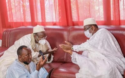 (Photos) Décès d'ABC: Macky Sall s'est rendu au domicile du défunt pour présenter ses condoléances