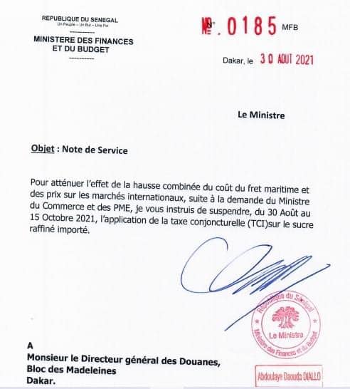 Suspension de la Taxe sur le sucre importé: "Une fausse bonne idée du gouvernement sénégalais" (Par M. Diakhaté)