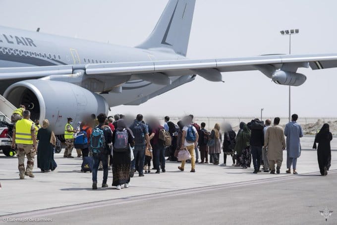 Pont aérien Kaboul - Abou Dabi : 13 français et 124 Afghans évacués