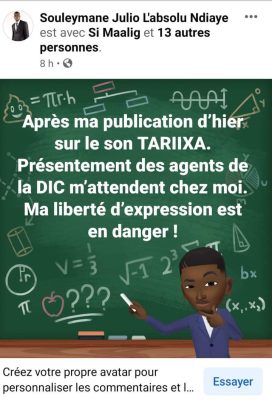 Après son clip sur les confréries: l'artiste "Julio l'absolu" cueilli par le Gir