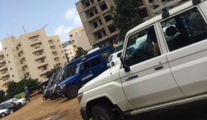 (Photos): La Gendarmerie devant le siège de Bougane