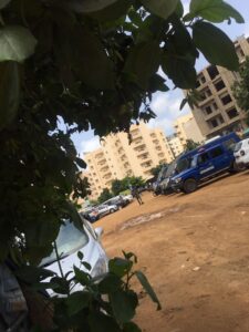 (Photos): La Gendarmerie devant le siège de Bougane