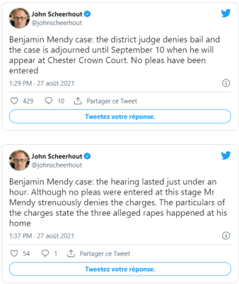 Manchester City : Accusé de viols, Benjamin Mendy placé en détention provisoire