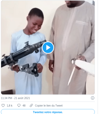 Malick Ndiaye, le jeune de 12 ans passionné d’astronomie reçu par Maram Kairé