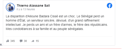 Décès de ABC , Thierno Alassane Sall perd un ami...