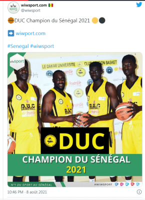 Finale Play-offs basket: Duc vainqueur devant l’As Douanes