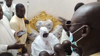 Touba : Le Dg de l'Artp, Abdou Ly et sa délégation reçu par Serigne Mountakha Mbacké