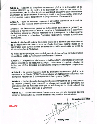 Habitat et populations : Vers un 5e recensement, général