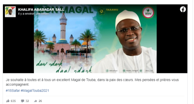 Magal de Touba 2021 : Le message de Khalifa Ababacar Sall