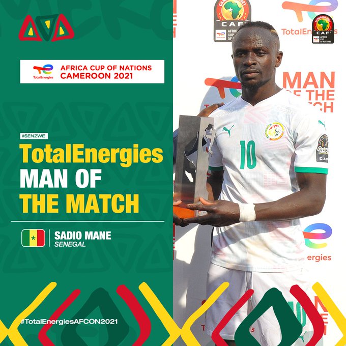 Sénégal vs Zimbawé : Sadio Mané a été élu homme du match !