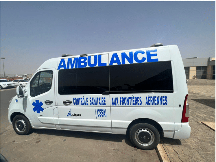 AIBD : L’Aibd dote le Contrôle sanitaire aux frontières d’une ambulance