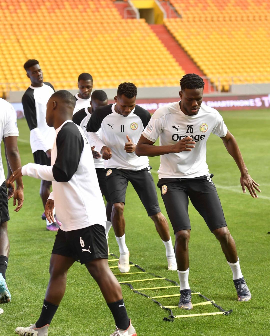 (Photos) Sénégal vs Egypte: Regardez la dernière séance d’entraînement des Lions au stade Abdoulaye Wade de Diamniadio