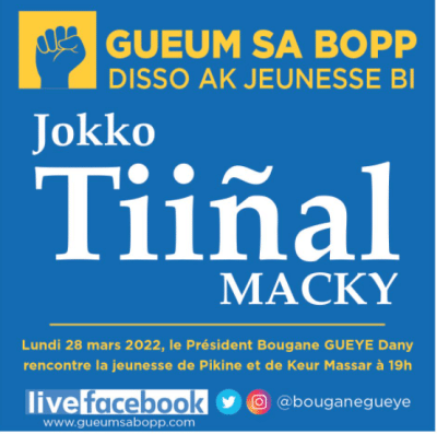 "Jokko Tiiñal Macky" : Geum Sa Bopp alerte sur les promesses non tenues du Chef de l'Etat