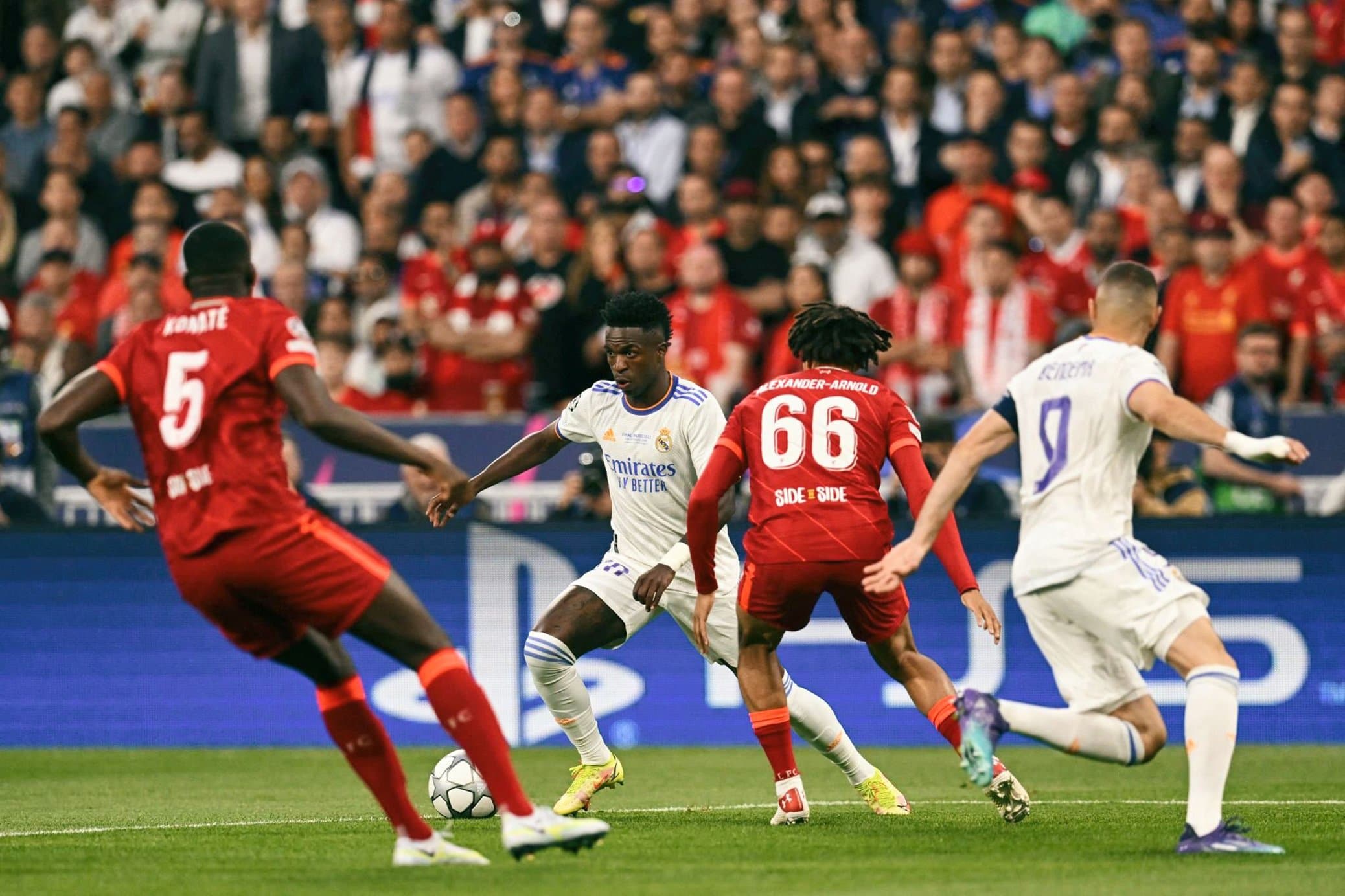 Liverpool -Real Madrid : Vinicius Junior ouvre le score