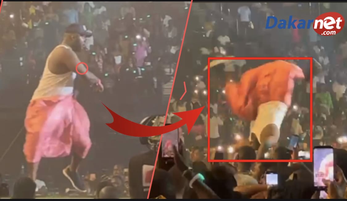 Vidéo: La chute spectaculaire de Boucher devant Youssou Ndour