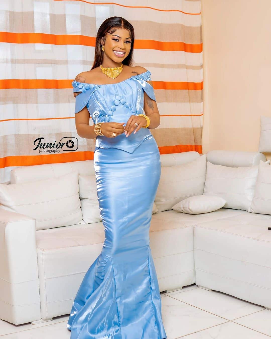 (Photos) Tabaski 2022: Première Tabaski en tant que madame, Marichou dévoile son sagnsé