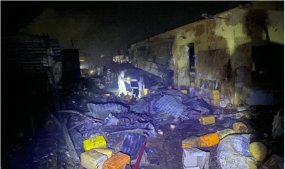 (Photos) Ourossogui : Le marché ravagé par un Violent incendie :
