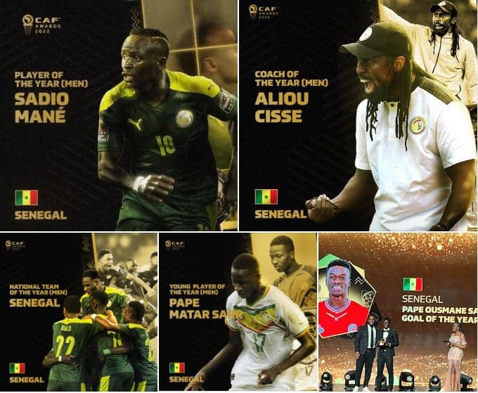 CAF Awards 2022 : La razzia du Sénégal à Rabat