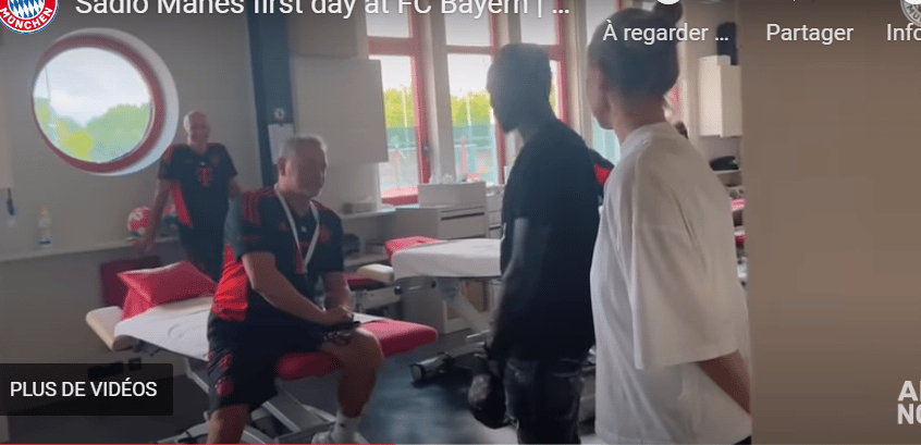 17Photos-Sadio Mané : Les coulisses de sa première journée et la visite guidée du centre d’entrainement du Bayern