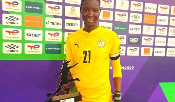 Sénégal vs Ouganda : Tening Sène, la gardienne des Lionnes, élue meilleure joueuse du match !