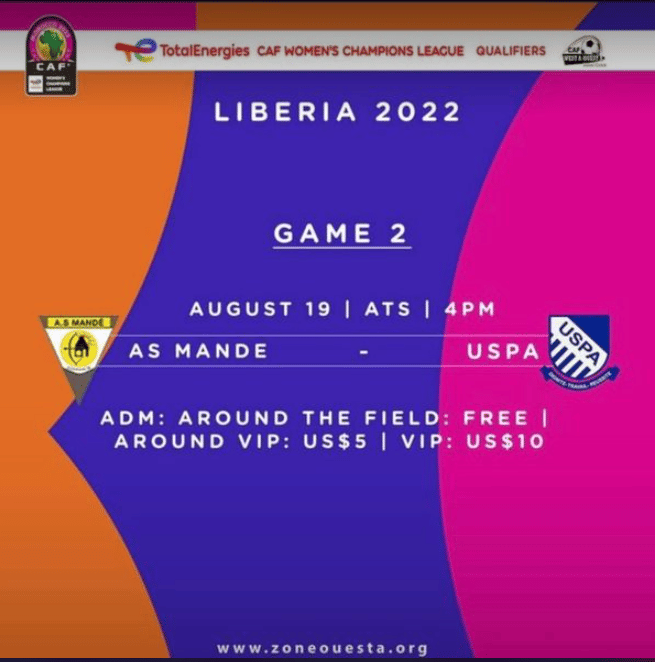 UFOA -A-Ligue des Champions Féminine( 2ème journée) : USPA à l'assaut de la tenante du titre AS MANDE