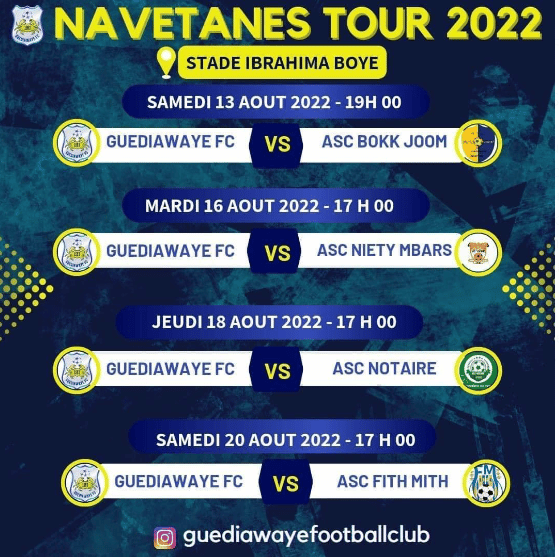 Foot: Match amical, l’équipe nationale U20 écrase Guédiawaye football club (3-0).