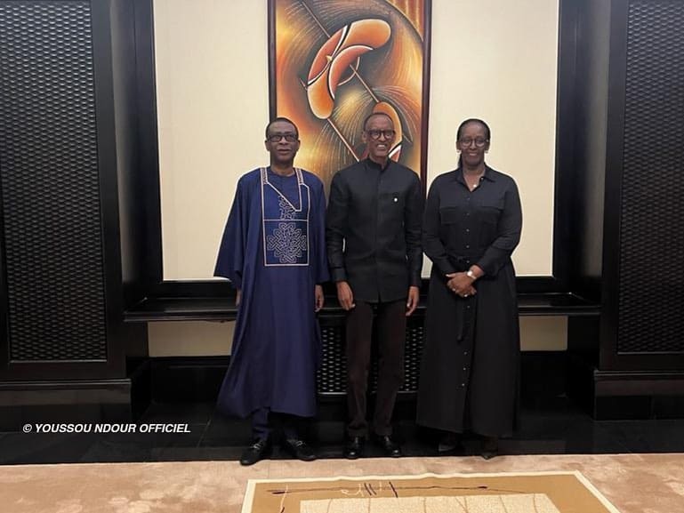 (Photos) Rwanda: Youssou Ndour en toute complicité avec le Pdt Paul Kagamé
