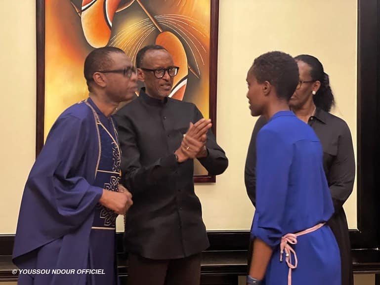 (Photos) Rwanda: Youssou Ndour en toute complicité avec le Pdt Paul Kagamé