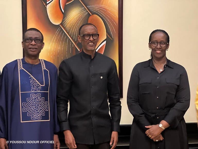 (Photos) Rwanda: Youssou Ndour en toute complicité avec le Pdt Paul Kagamé