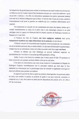 Kédougou-décès de Doura DIALLO : le procureur parle de négligence médicale