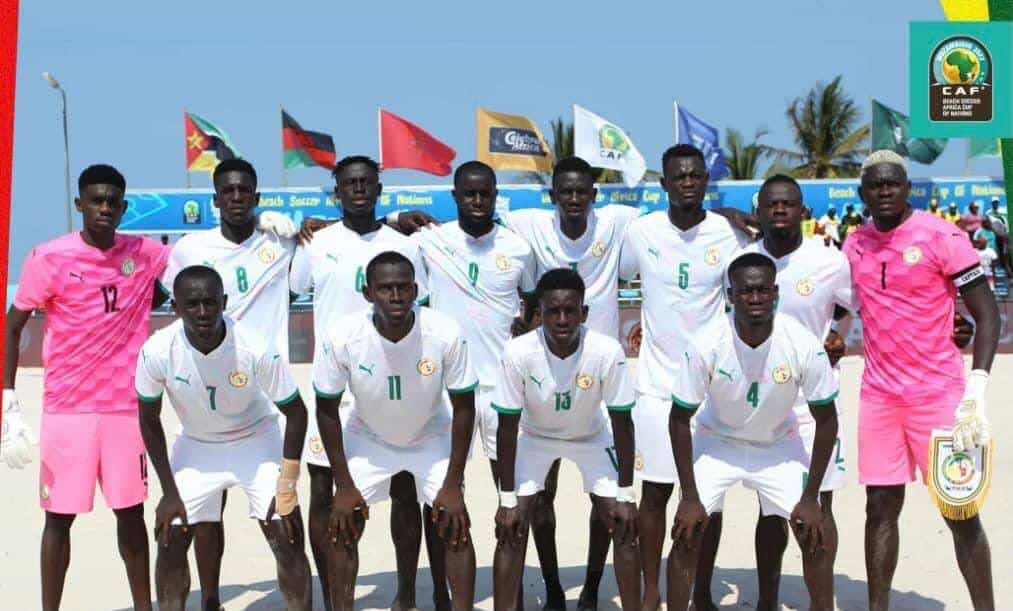 Can Beach Soccer : Le Sénégal étrille Madagascar et s’offre la première place 