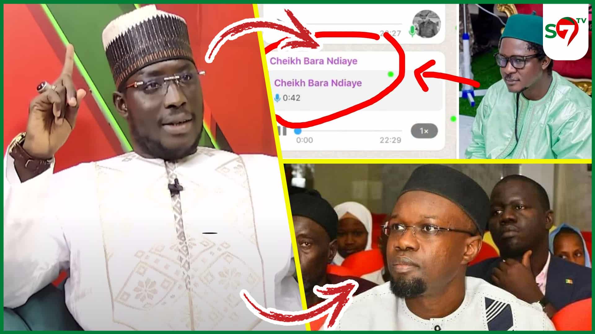 (Vidéo) Audios de Cheikh Bara Ndiaye: Serigne Moustapha Dramé « Mane Douma Thiogou SONKO, Serigne You Bari Yiy Politik Ay Gordjiguène Lagne… »