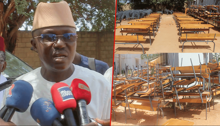 Vidéo-Diass : Le maire Mamadou Ndione octroie 700 tables bancs aux écoles de la commune