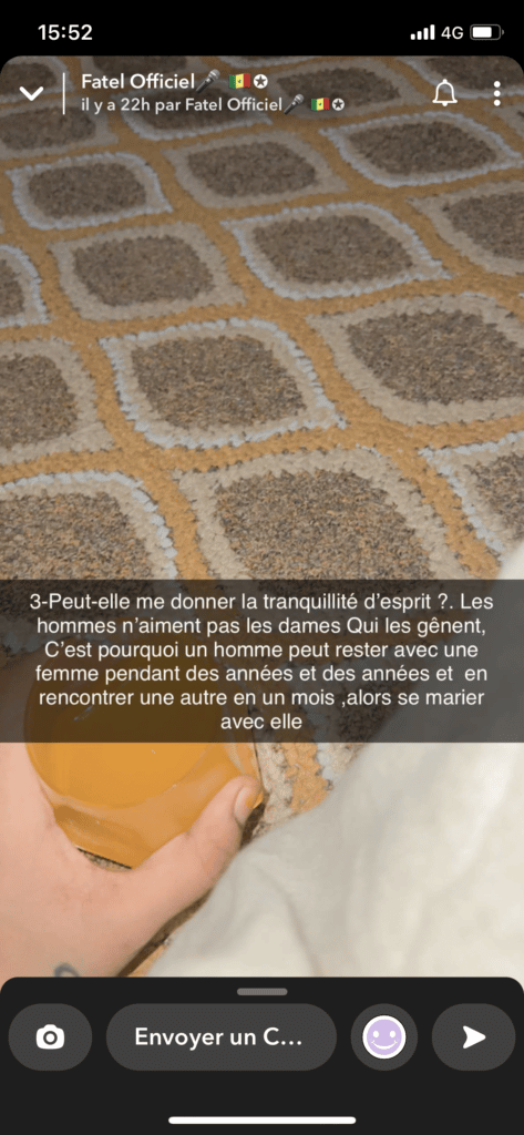 Fatel Sow: "Un homme peut avoir des relations s€xu€lles avec vous pendant des années sans vous épouser..."