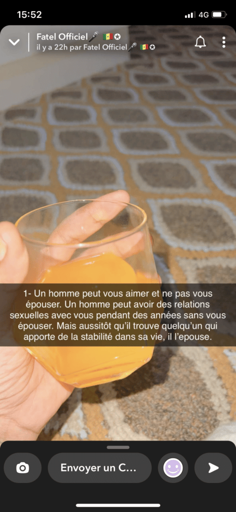 Fatel Sow: "Un homme peut avoir des relations s€xu€lles avec vous pendant des années sans vous épouser..."