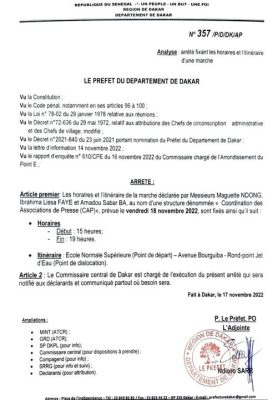 Libération de PAN : La marche des journalistes, ce vendredi, autorisée