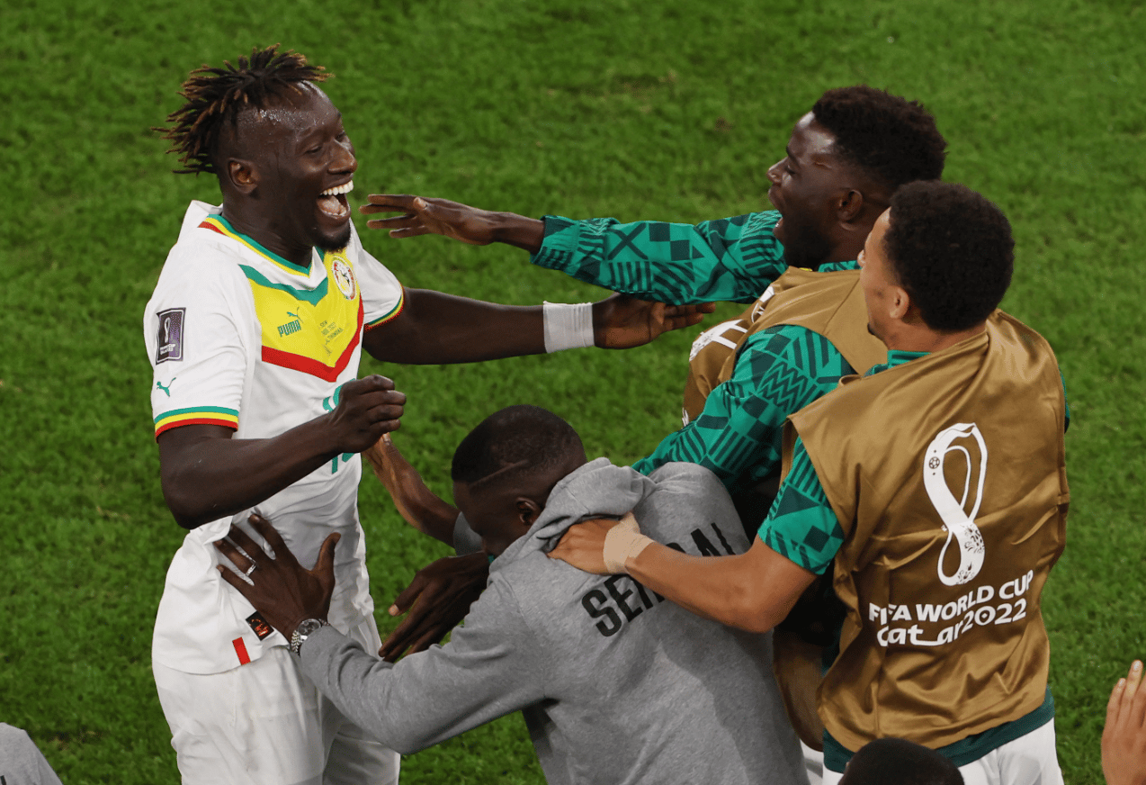 Qatar vs Sénégal : Les Lions mènent (2 - 0) après un but de Famara Diédhiou