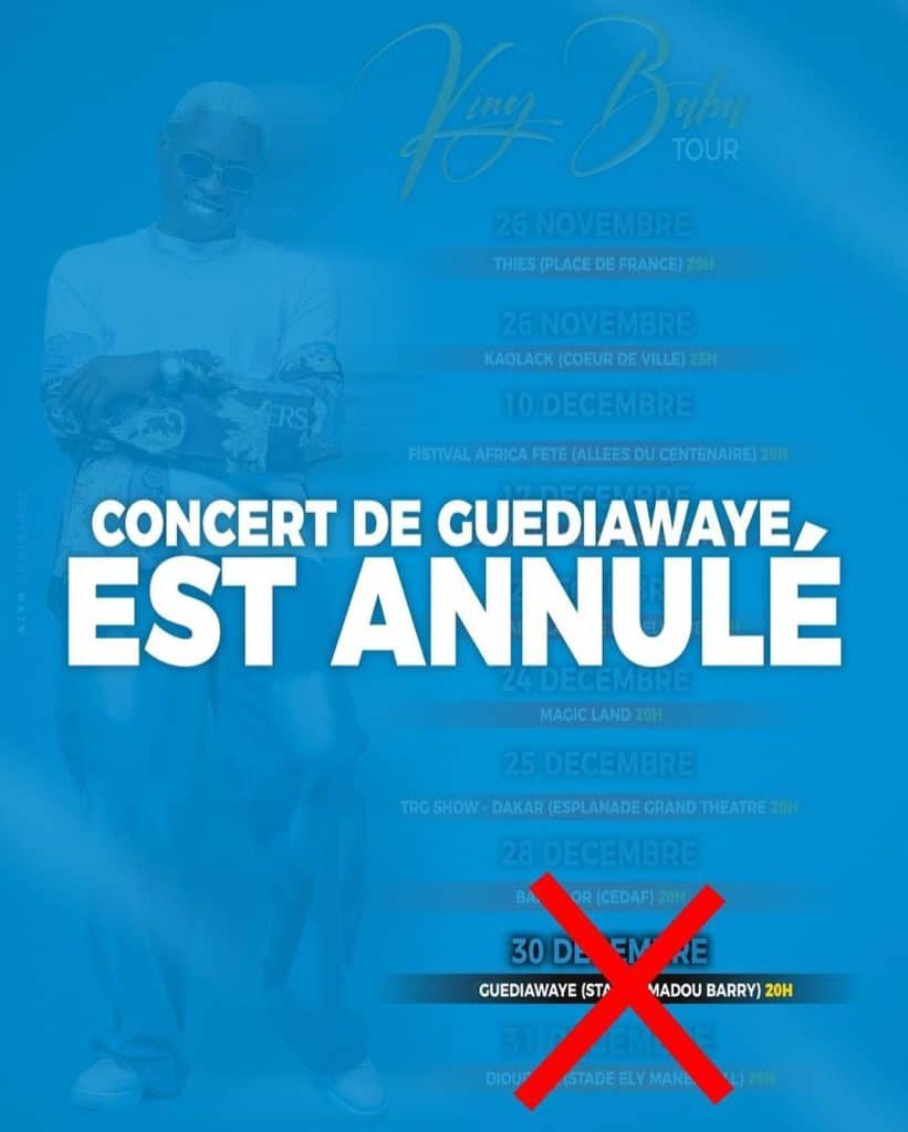 Guédiawaye - Le concert de Ngaaka Blindé annulé