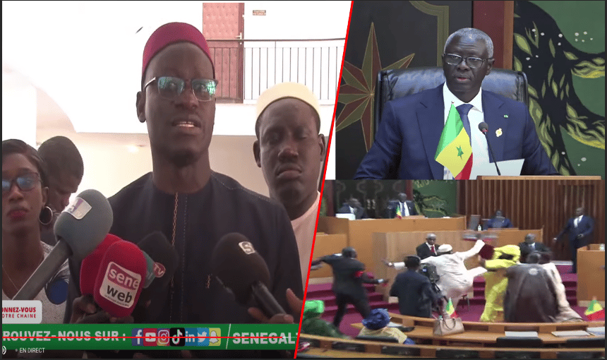 Bagarre à l'assemblée: Abass Fall (Pastef) pointe du doigt à Amadou Mame Diop "Lép Mom la..." (Vidéo)