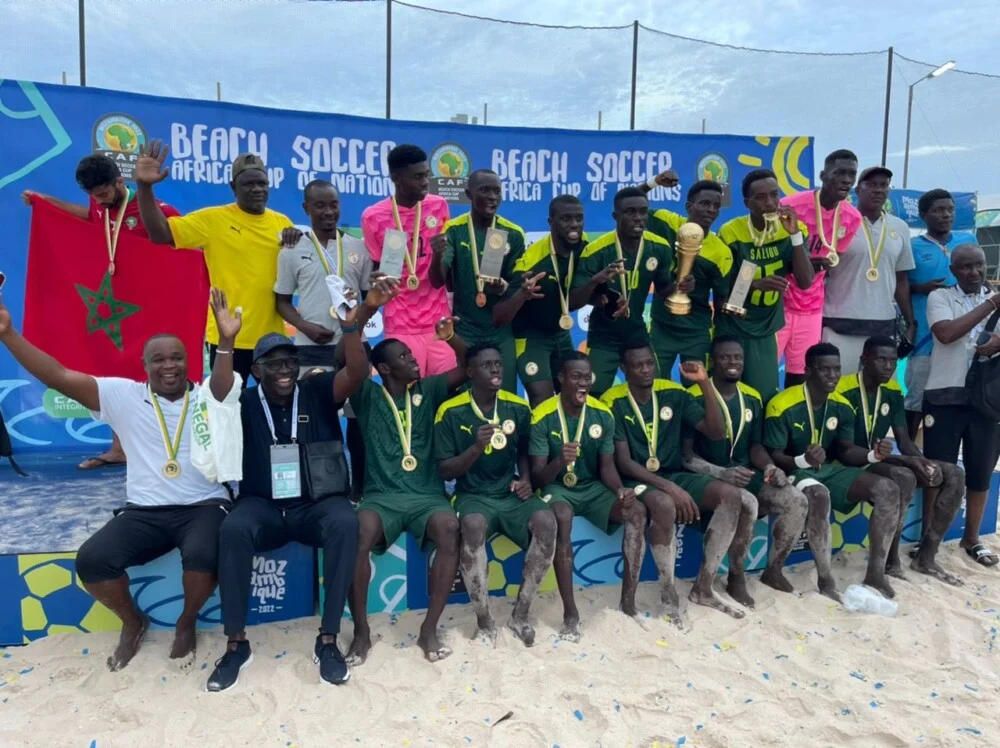 Beach Soccer : Le ministre des Sports félicite les Lions classé 4e mondial