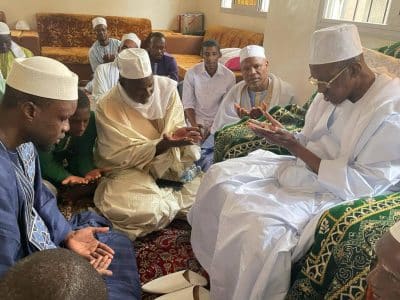 Visite d'Ousmane Sonko chez le Khalife de Madina Gounass